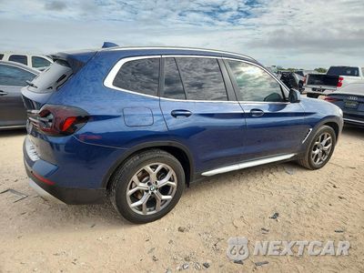 Trzecie zdjęcie samochodu z tyłu: 2022 BMW X3 SDRIVE30I VIN:5UX43DP08N9N42065 - miniatura