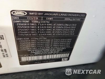 Zdjęcie 13 z 13 samochodu: 2019 LAND ROVER RANGE ROVER SPORT HSE VIN:SALWR2RV2KA426899 - miniatura
