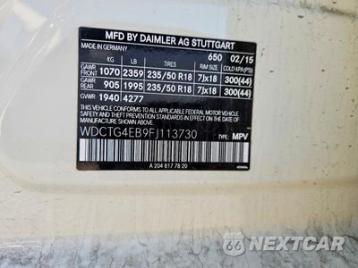 Zdjęcie 12 z 12 samochodu: 2015 MERCEDES-BENZ GLA 250 VIN:WDCTG4EB9FJ113730 - miniatura