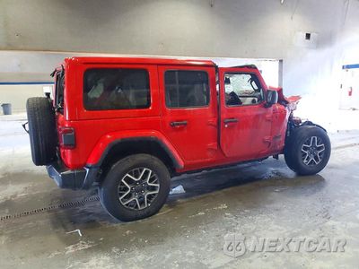 Trzecie zdjęcie samochodu z tyłu: 2025 JEEP WRANGLER SAHARA VIN:1C4PJXEN7SW525226 - miniatura