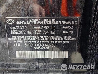 Zdjęcie 12 z 12 samochodu: 2013 HYUNDAI ELANTRA GLS VIN:5NPDH4AE6DH427381 - miniatura