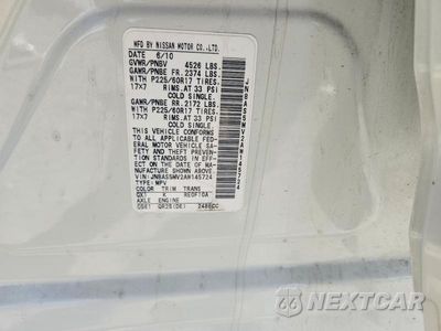 Zdjęcie 13 z 13 samochodu: 2010 NISSAN ROGUE S VIN:JN8AS5MV2AW145724 - miniatura