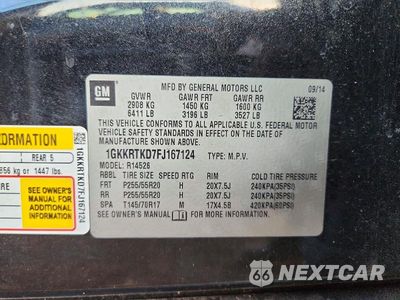 Zdjęcie 14 z 14 samochodu: 2015 GMC ACADIA DENALI VIN:1GKKRTKD7FJ167124 - miniatura