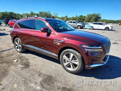 Czwarte zdjęcie samochodu z boku: 2021 GENESIS GV80 3.5T ADVANCED+ VIN:KMUHCESC6MU053568 - miniatura