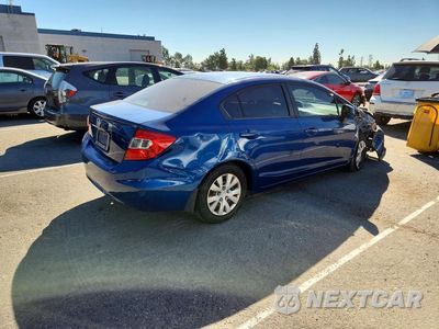 Trzecie zdjęcie samochodu z tyłu: 2012 HONDA CIVIC LX VIN:19XFB2F54CE344686 - miniatura