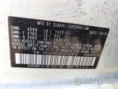Zdjęcie 12 z 12 samochodu: 2018 SUBARU IMPREZA SPORT VIN:4S3GTAL60J3752812 - miniatura