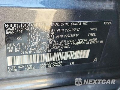Zdjęcie 13 z 13 samochodu: 2024 TOYOTA RAV4 XLE VIN:2T3W1RFV3RW305340 - miniatura