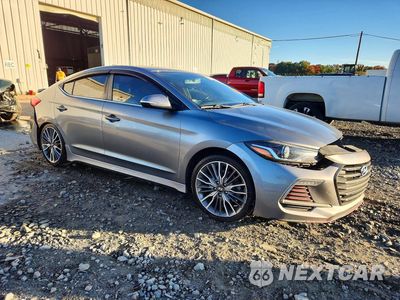 Czwarte zdjęcie samochodu z boku: 2018 HYUNDAI ELANTRA SPORT VIN:KMHD04LB1JU557396 - miniatura
