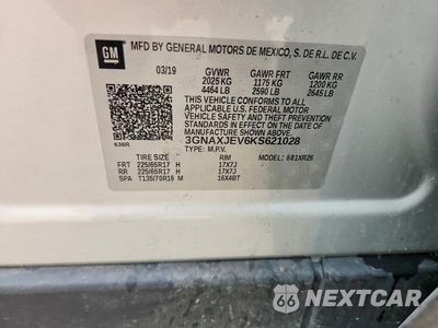 Zdjęcie 13 z 13 samochodu: 2019 CHEVROLET EQUINOX LT VIN:3GNAXJEV6KS621028 - miniatura