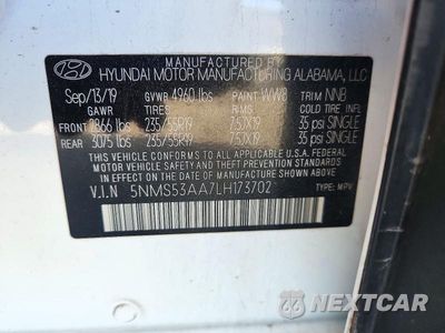 Zdjęcie 13 z 13 samochodu: 2020 HYUNDAI SANTA FE LIMITED 2.0T VIN:5NMS53AA7LH173702 - miniatura