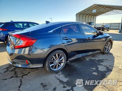 Trzecie zdjęcie samochodu z tyłu: 2021 HONDA CIVIC EX VIN:19XFC1F30ME207204 - miniatura