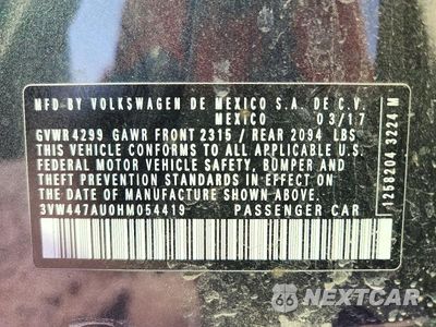 Zdjęcie 12 z 12 samochodu: 2017 VOLKSWAGEN GTI S/SE VIN:3VW447AU0HM054419 - miniatura