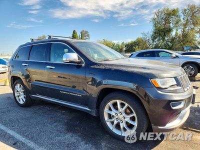 Czwarte zdjęcie samochodu z boku: 2014 JEEP GRAND CHEROKEE SUMMIT VIN:1C4RJEJG7EC164512 - miniatura