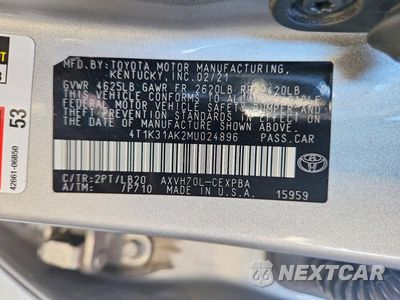 Zdjęcie 13 z 13 samochodu: 2021 TOYOTA CAMRY XSE VIN:4T1K31AK2MU024896 - miniatura