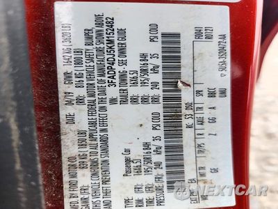 Zdjęcie 13 z 13 samochodu: 2019 FORD FIESTA ST VIN:3FADP4DJ5KM152482 - miniatura