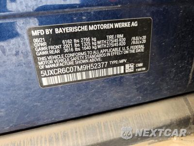 Zdjęcie 14 z 14 samochodu: 2021 BMW X5 XDRIVE40I VIN:5UXCR6C07M9H52377 - miniatura