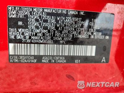 Zdjęcie 14 z 14 samochodu: 2011 TOYOTA RAV4 BASE VIN:2T3BF4DV4BW085993 - miniatura