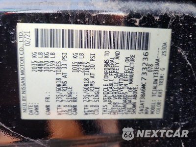 Zdjęcie 13 z 13 samochodu: 2021 NISSAN ROGUE SV VIN:5N1AT3BA6MC733236 - miniatura