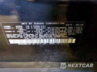 Zdjęcie 13 z 13 samochodu: 2020 SUBARU OUTBACK LIMITED VIN:4S4BTANC3L3261663 - miniatura