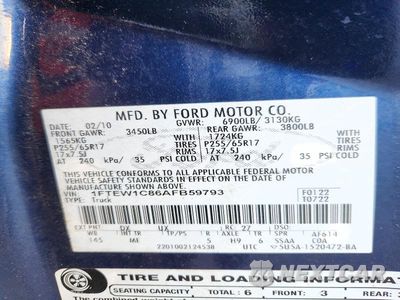 Zdjęcie 12 z 12 samochodu: 2010 FORD F150 SUPERCREW VIN:1FTEW1C86AFB59793 - miniatura