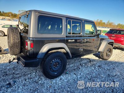 Trzecie zdjęcie samochodu z tyłu: 2020 JEEP WRANGLER UNLIMITED SPORT VIN:1C4HJXDN3LW299631 - miniatura