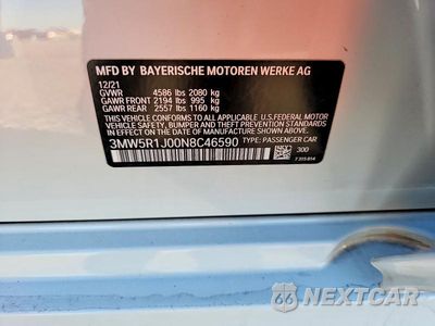 Zdjęcie 12 z 12 samochodu: 2022 BMW 330I VIN:3MW5R1J00N8C46590 - miniatura