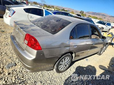 Trzecie zdjęcie samochodu z tyłu: 2004 HONDA CIVIC LX VIN:2HGES16584H567293 - miniatura