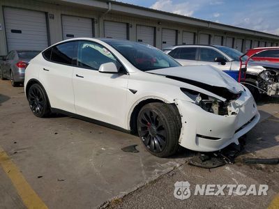 Czwarte zdjęcie samochodu z boku: 2022 TESLA MODEL Y VIN:7SAYGDEF1NF329515 - miniatura
