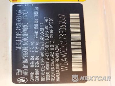Zdjęcie 12 z 12 samochodu: 2008 BMW 335 XI VIN:WBAWC73578E065537 - miniatura