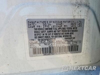Zdjęcie 12 z 12 samochodu: 2016 NISSAN SENTRA S VIN:3N1AB7AP9GY235132 - miniatura