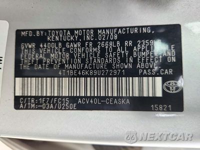 Zdjęcie 12 z 12 samochodu: 2009 TOYOTA CAMRY SE VIN:4T1BE46K89U272971 - miniatura