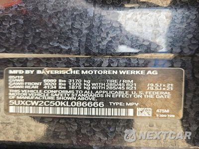 Zdjęcie 13 z 13 samochodu: 2019 BMW X7 XDRIVE40I VIN:5UXCW2C50KL086666 - miniatura