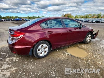 Trzecie zdjęcie samochodu z tyłu: 2013 HONDA CIVIC LX VIN:2HGFB2F54DH556981 - miniatura