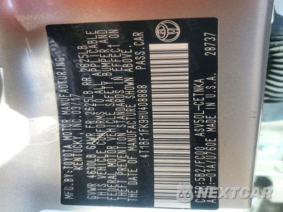 Zdjęcie 12 z 12 samochodu: 2017 TOYOTA CAMRY LE VIN:4T1BF1FK9HU408888 - miniatura