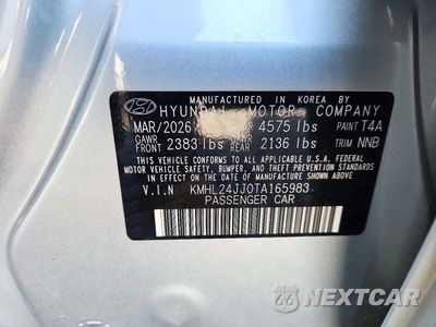 Zdjęcie 12 z 12 samochodu: 2026 HYUNDAI SONATA HYBRID BLUE VIN:KMHL24JJ0TA165983 - miniatura