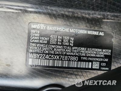 Zdjęcie 13 z 13 samochodu: 2019 BMW I8 VIN:WBY2Z4C5XK7E87880 - miniatura