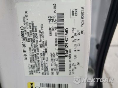Zdjęcie 12 z 12 samochodu: 2015 FORD FUSION TITANIUM VIN:3FA6P0K91FR257605 - miniatura