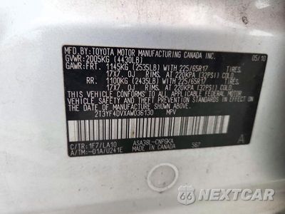 Zdjęcie 12 z 12 samochodu: 2010 TOYOTA RAV4 LIMITED VIN:2T3YF4DVXAW036130 - miniatura