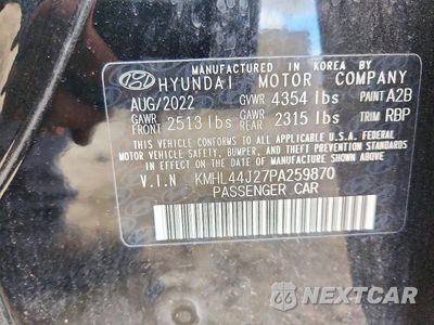 Zdjęcie 12 z 12 samochodu: 2023 HYUNDAI SONATA SEL PLUS VIN:KMHL44J27PA259870 - miniatura