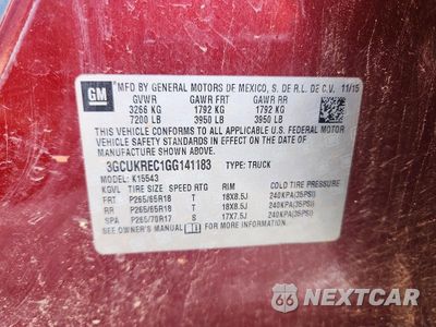Zdjęcie 12 z 12 samochodu: 2016 CHEVROLET SILVERADO K1500 LT VIN:3GCUKREC1GG141183 - miniatura