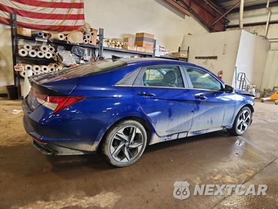 Trzecie zdjęcie samochodu z tyłu: 2023 HYUNDAI ELANTRA LIMITED VIN:KMHLN4AJ5PU067835 - miniatura