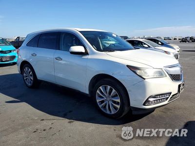 Czwarte zdjęcie samochodu z boku: 2014 ACURA MDX TECHNOLOGY VIN:5FRYD4H45EB023853 - miniatura