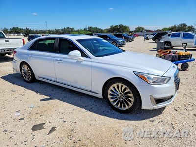 Czwarte zdjęcie samochodu z boku: 2018 GENESIS G90 ULTIMATE VIN:KMHG54JH9JU044130 - miniatura