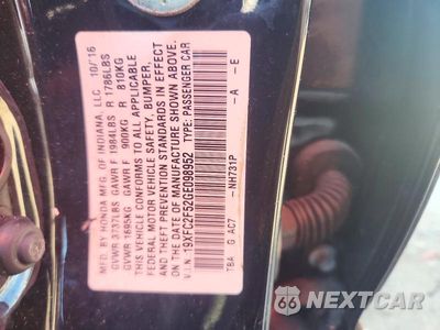 Zdjęcie 12 z 12 samochodu: 2016 HONDA CIVIC LX VIN:19XFC2F52GE098952 - miniatura