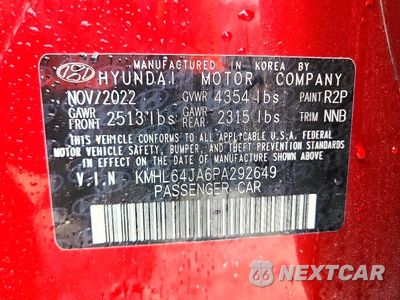 Zdjęcie 13 z 13 samochodu: 2023 HYUNDAI SONATA SEL VIN:KMHL64JA6PA292649 - miniatura