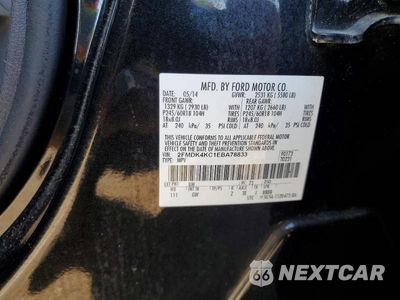 Zdjęcie 13 z 13 samochodu: 2014 FORD EDGE LIMITED VIN:2FMDK4KC1EBA78833 - miniatura