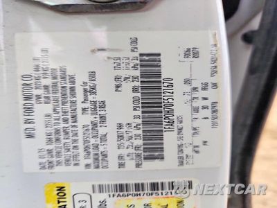 Zdjęcie 12 z 12 samochodu: 2015 FORD FUSION SE VIN:1FA6P0H70F5121670 - miniatura