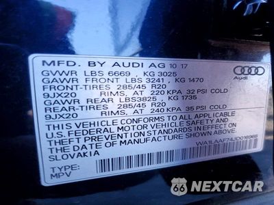 Zdjęcie 14 z 14 samochodu: 2018 AUDI Q7 PREMIUM PLUS VIN:WA1LAAF74JD016968 - miniatura