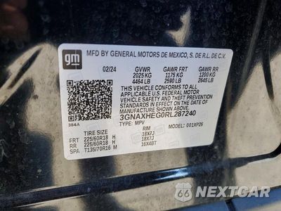 Zdjęcie 13 z 13 samochodu: 2024 CHEVROLET EQUINOX LS VIN:3GNAXHEG0RL287240 - miniatura