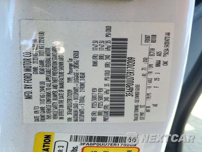 Zdjęcie 13 z 13 samochodu: 2014 FORD FUSION S HYBRID VIN:3FA6P0UU7ER170209 - miniatura